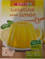 Gelatina sabor limón