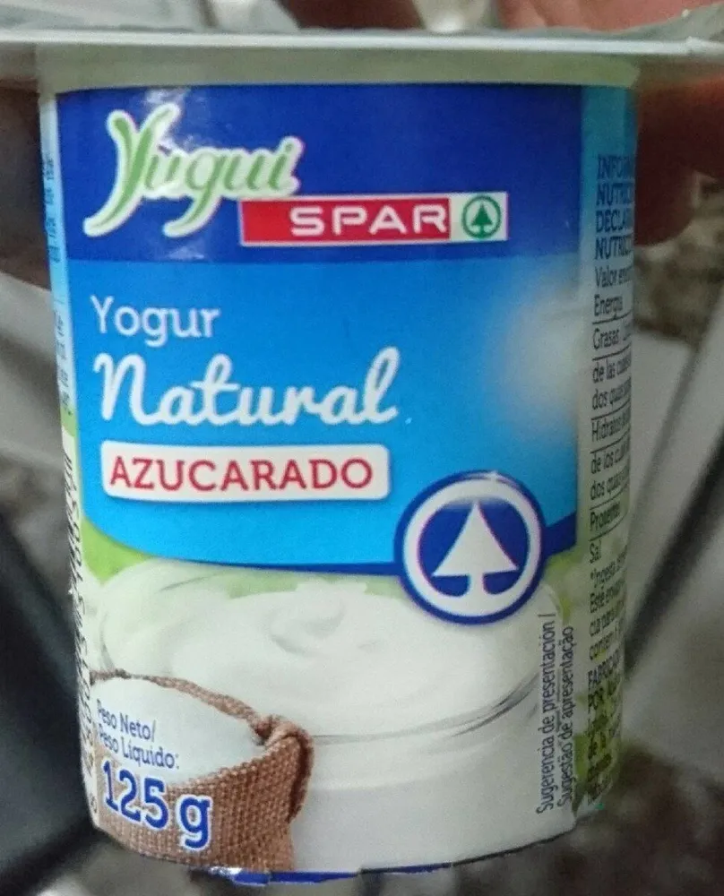 Yogurt natural azucarado