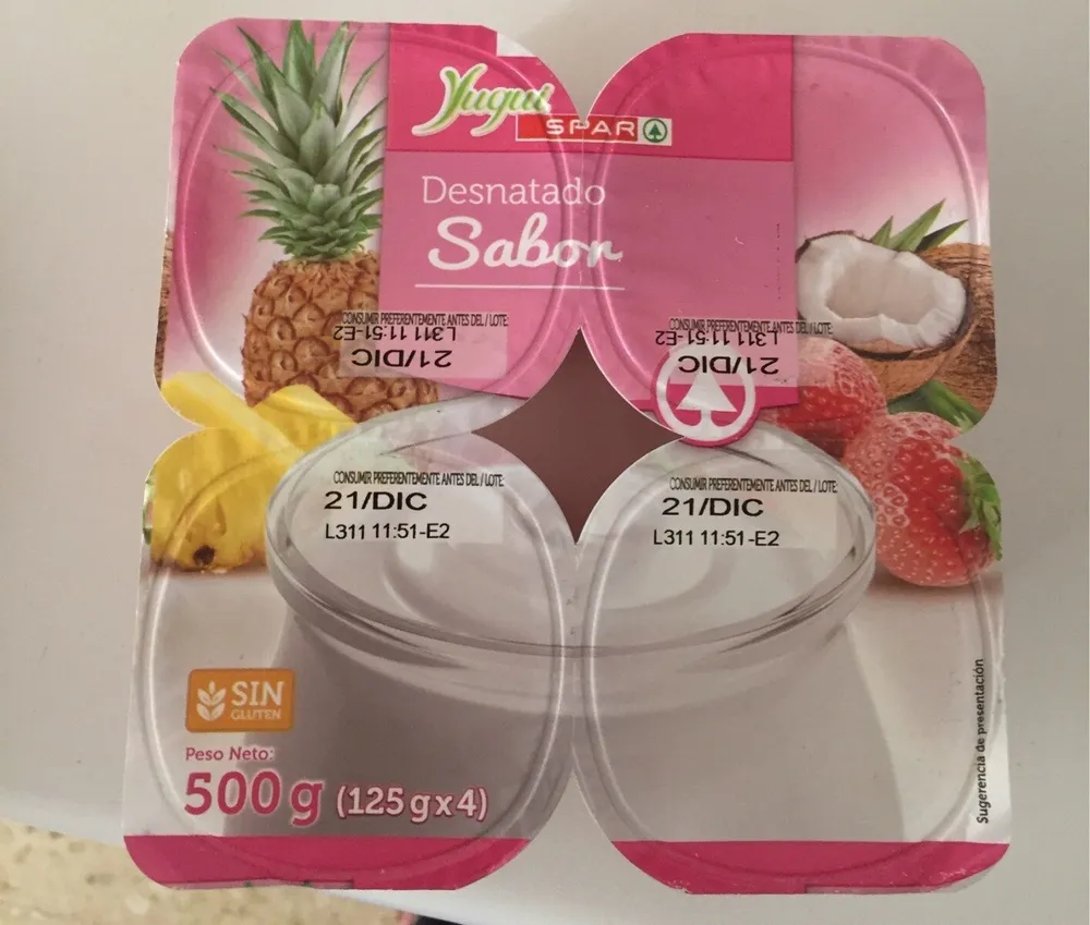Yuqui desnatado sabor piña