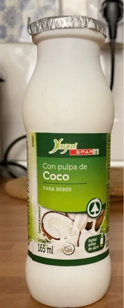 Con pulpa de coco para beber