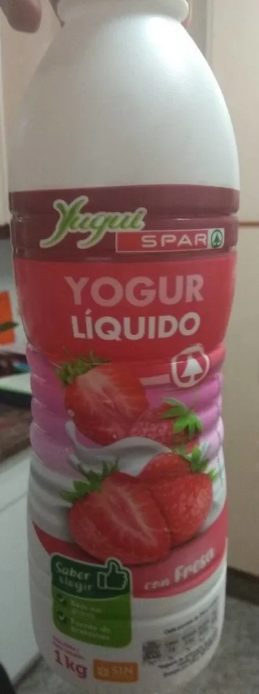 Yogur líquido con fresa