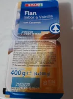 Flan spar sabor vainilla