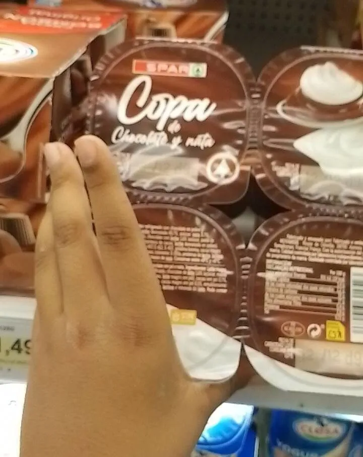 Copa de Chocolate y nata