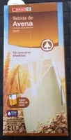 Bebida de avena sin azucares añadidos