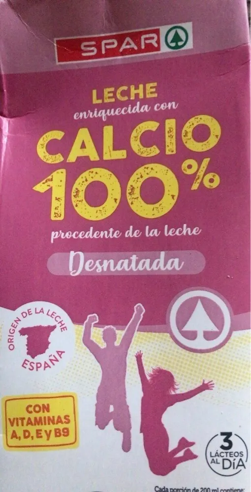 Leche 100% calcio desnatada