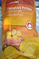 Patatas fritas onduladas corte rústico
