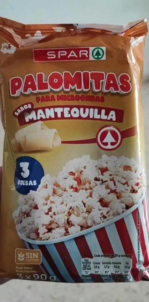 Palomitas para microondas sabor mantequilla