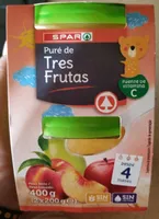 Puré de tres frutas