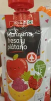 Pure de manzana, fresa y platano