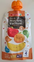 puré de manzana y plátano