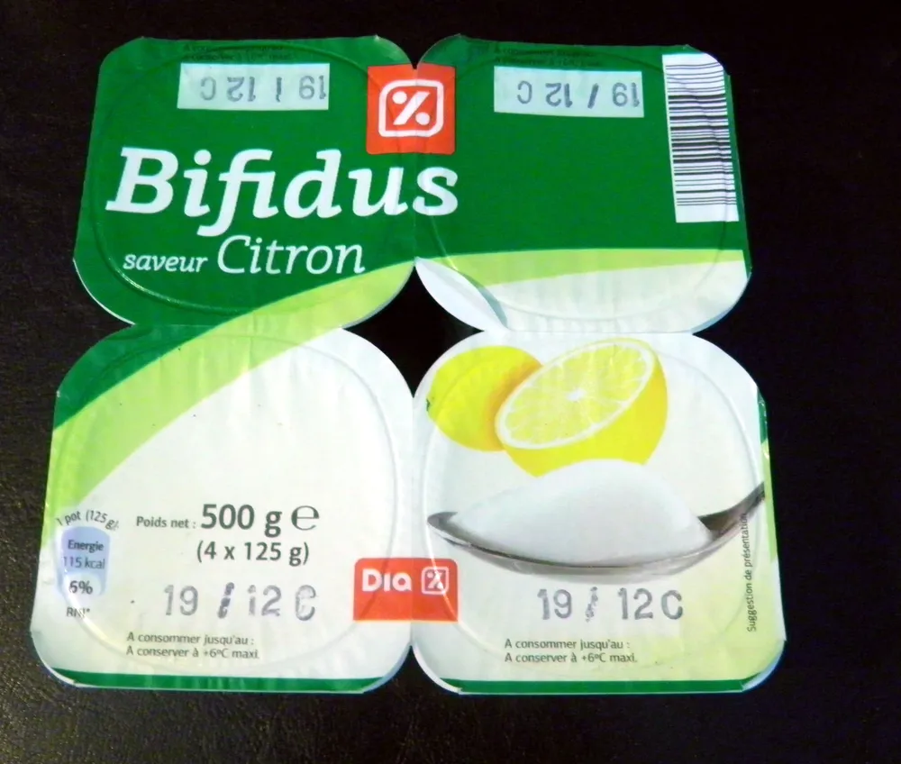Bifidus saveur Citron