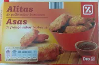 Alitas de pollo sabor barbacoa