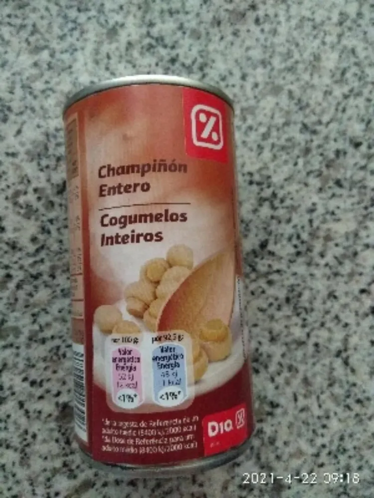 Champiñón entero