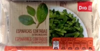 Espinacas cortadas ultracongeladas