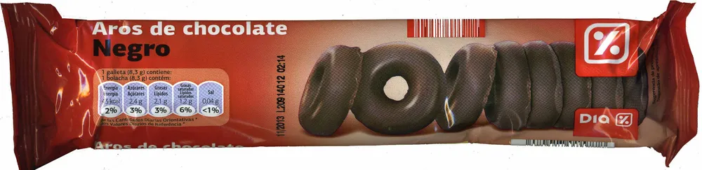 Aros de chocolate negro