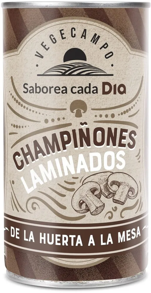 Champiñones laminados