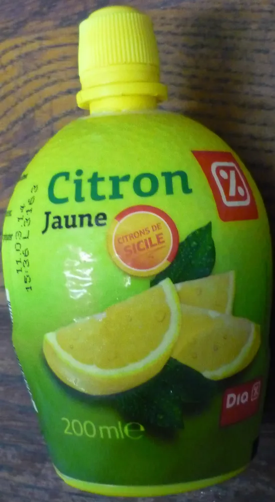 Jus de citron jaune