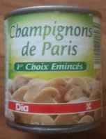 Champignons de Paris 1er choix éminces