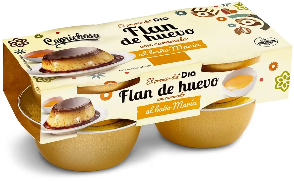 Flan de huevo al baño maría