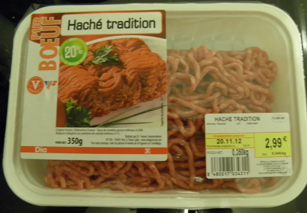 Haché tradition Pur Boeuf