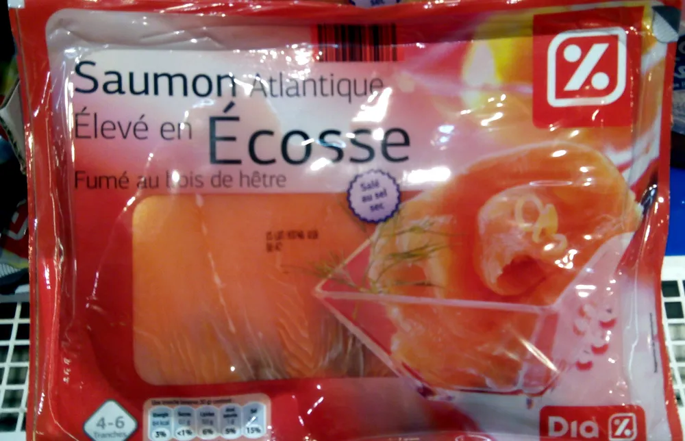 Saumon atlantique élevé en écosse 4-6 tranches