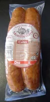 Saucisses de Montbéliard fumées et cuites Dia