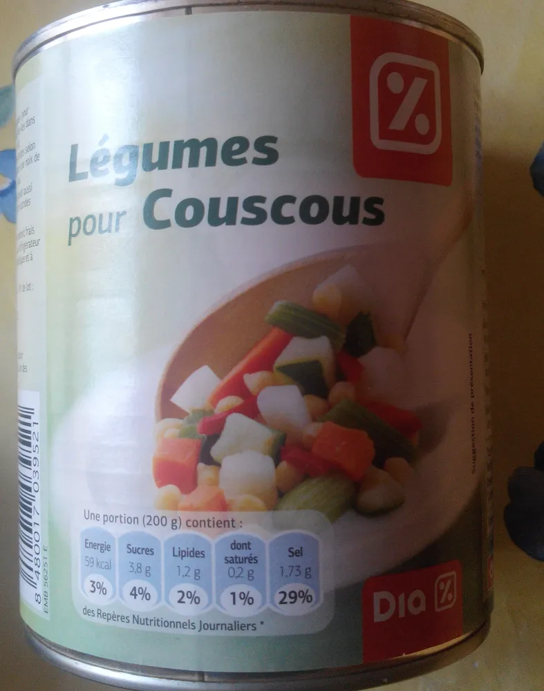Légumes pour couscous