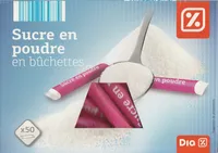 Sucre en poudre en bûchettes (x50)