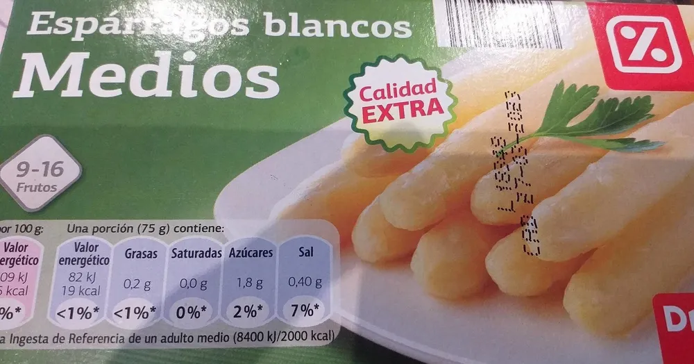 Espárragos blancos medios