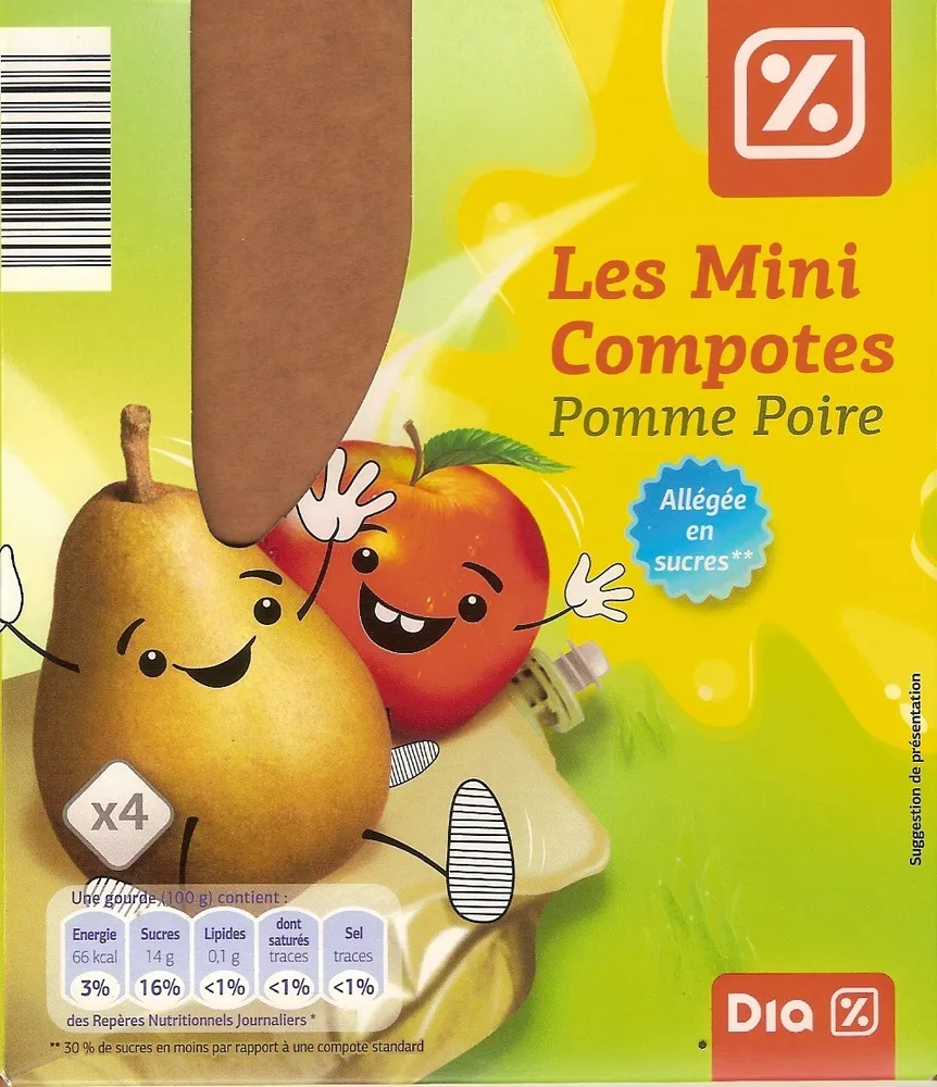Les mini compotes Pomme Poire