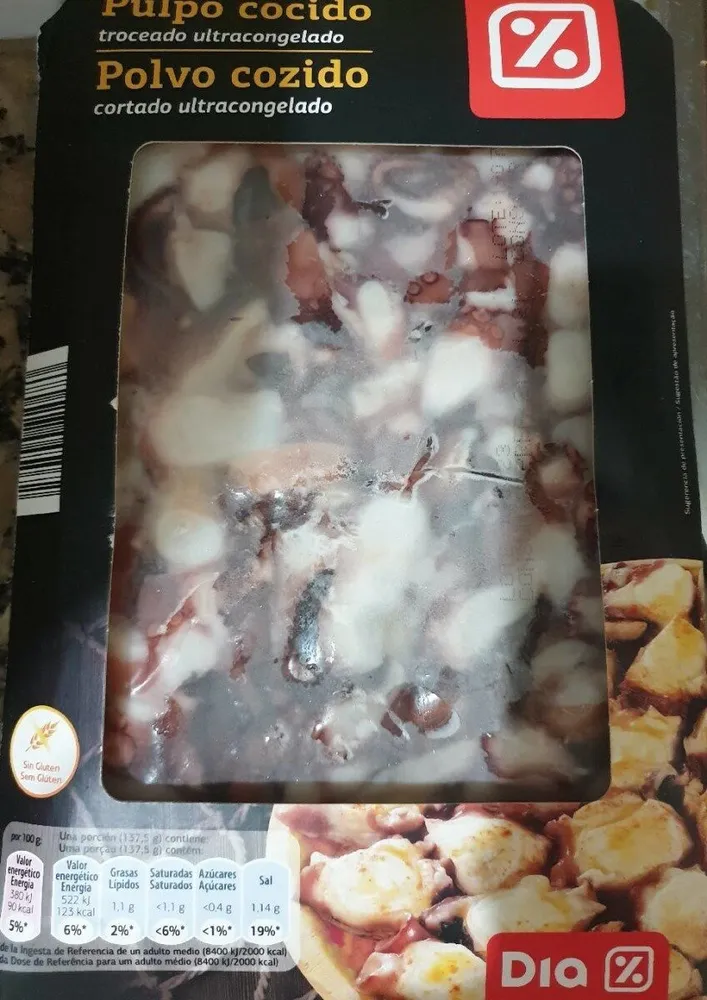 Pulpo cocido