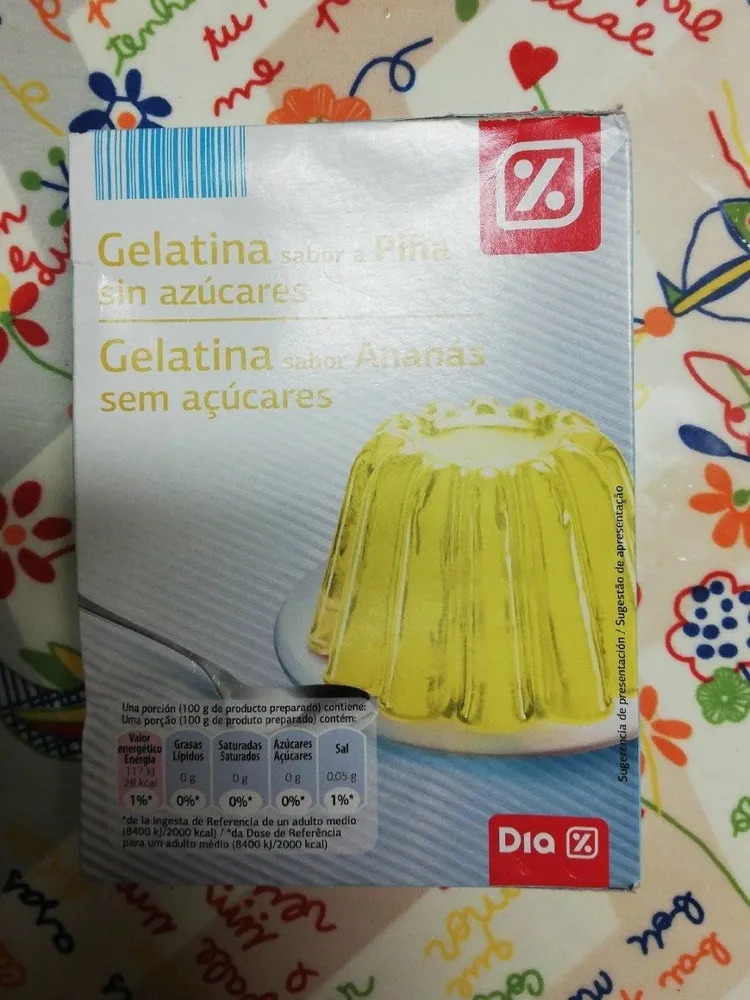 Gelatina sabor Ananás