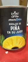 Rodajas de piña en su jugo