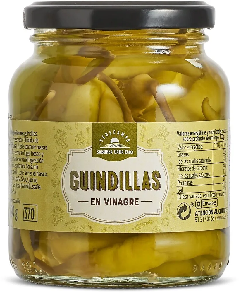 Guindillas en vinagre