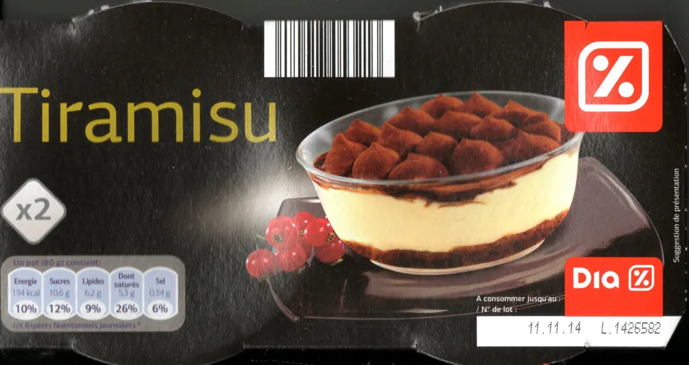 Tiramisu (x 2)