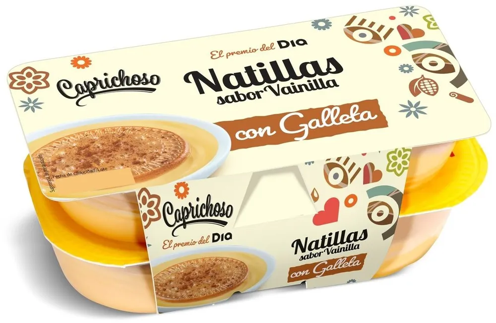 Natillas con galleta