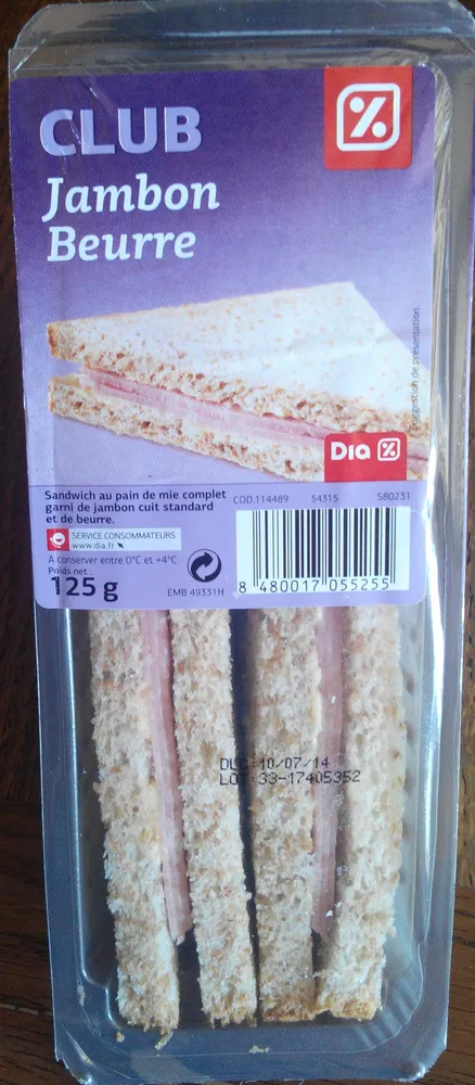 Club Jambon Beurre