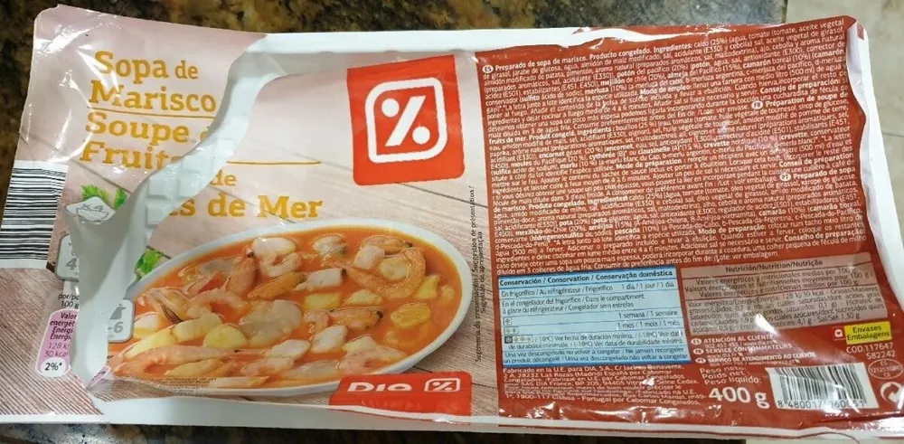 Sopa de marisco DIA