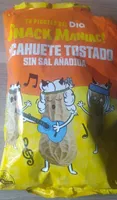 Cacahuete tostado sin sal añadida