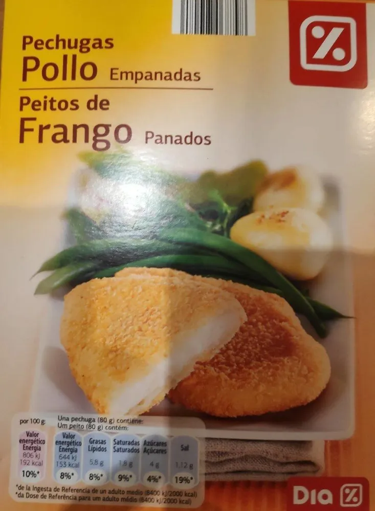 Pechugas de pollo empanadas