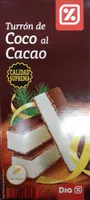 Turrón de coco al cacao