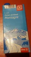 Lait demi-écrémé Montagne