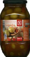Aceitunas verdes partidas aliñadas a la gazpacha "Dia" Variedad Manzanilla