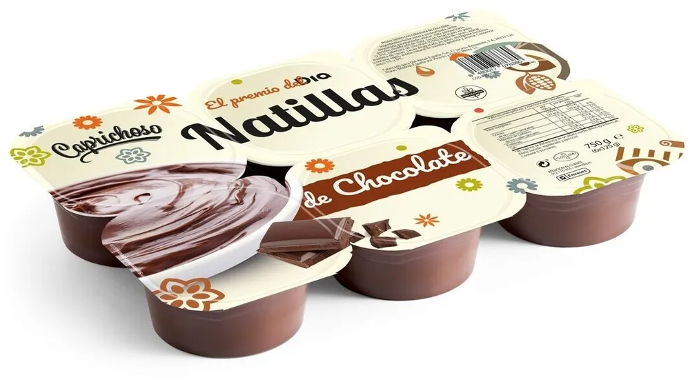 Natillas sabor chocolate