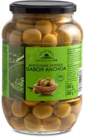 Aceitunas verdes con hueso sabor anchoa