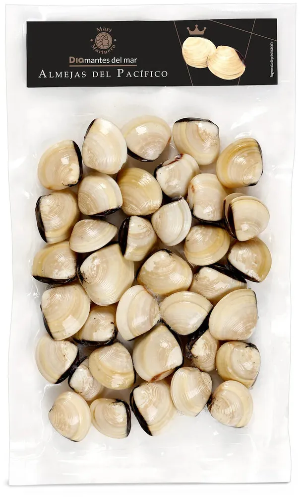 Almejas del pacífico con concha