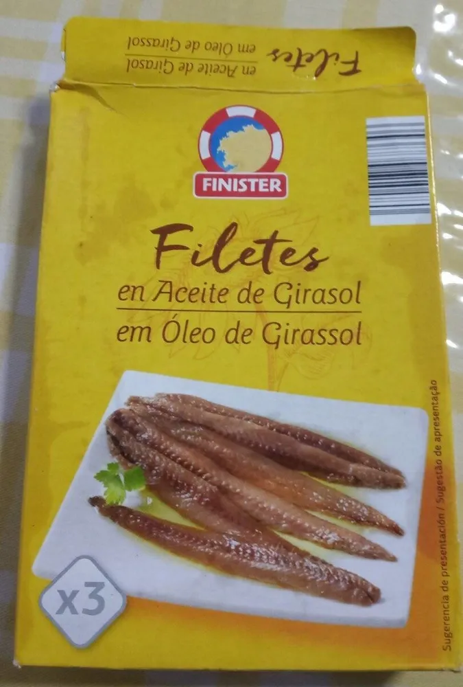 Filetes de anchoveta en aceite de girasol