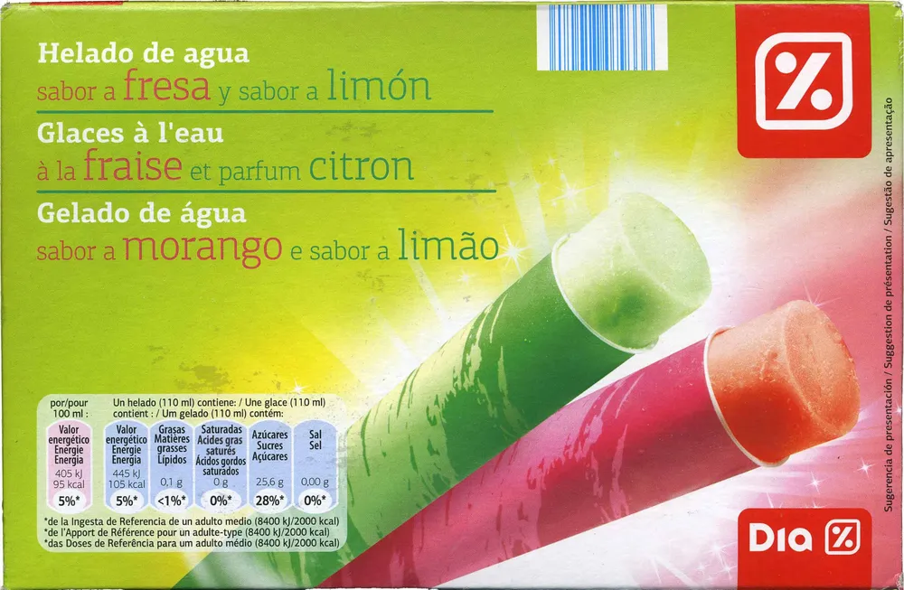 Helado de agua