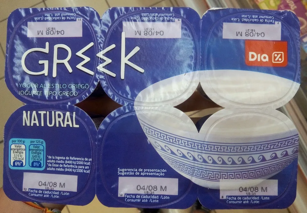 Yogur griego natural