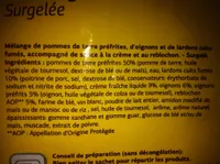 Tartiflette Surgelée